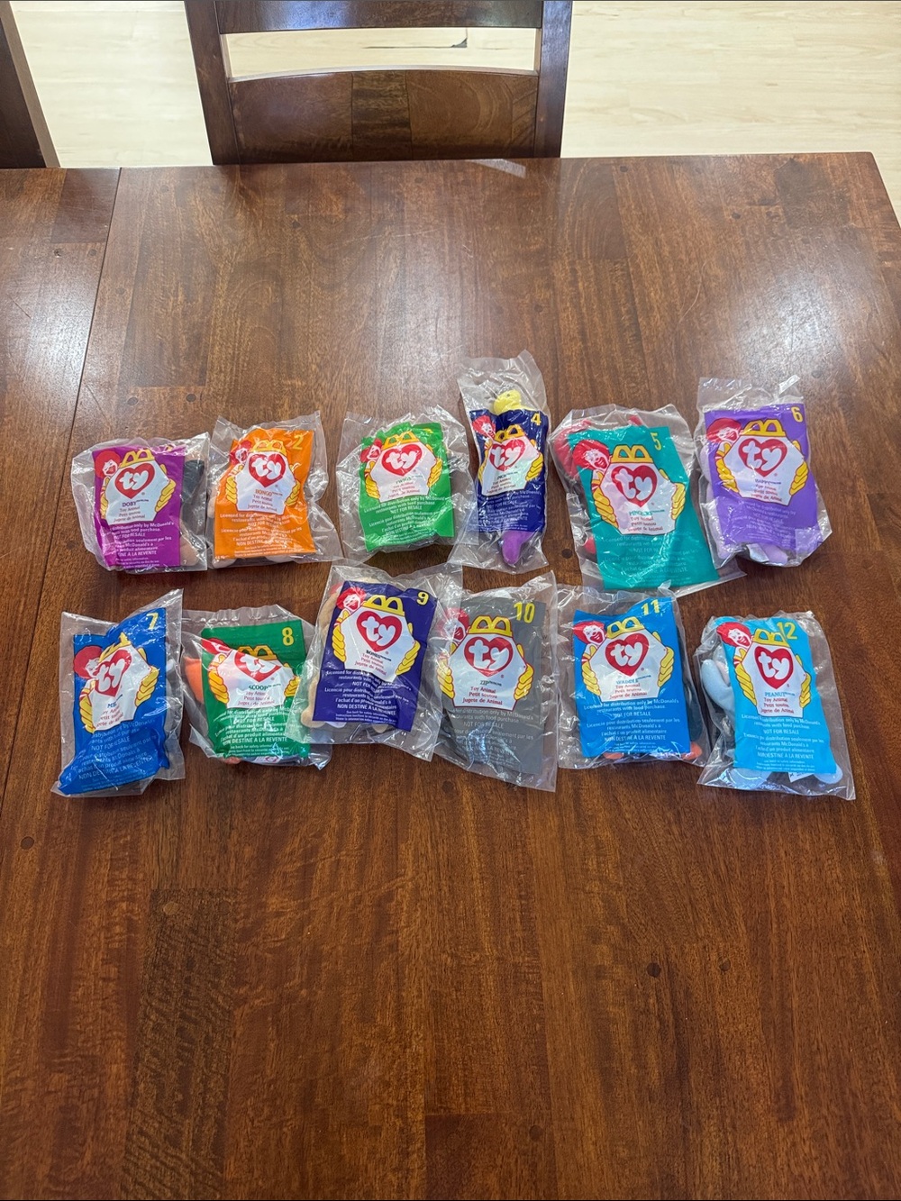 New Full 1998 Collection McDonalds Ty Teenie Beanie Collab full set in packages